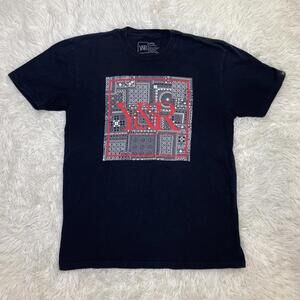 Men's Young and Reckless Y&R Cotton T-Shirt Size Large Black/Red